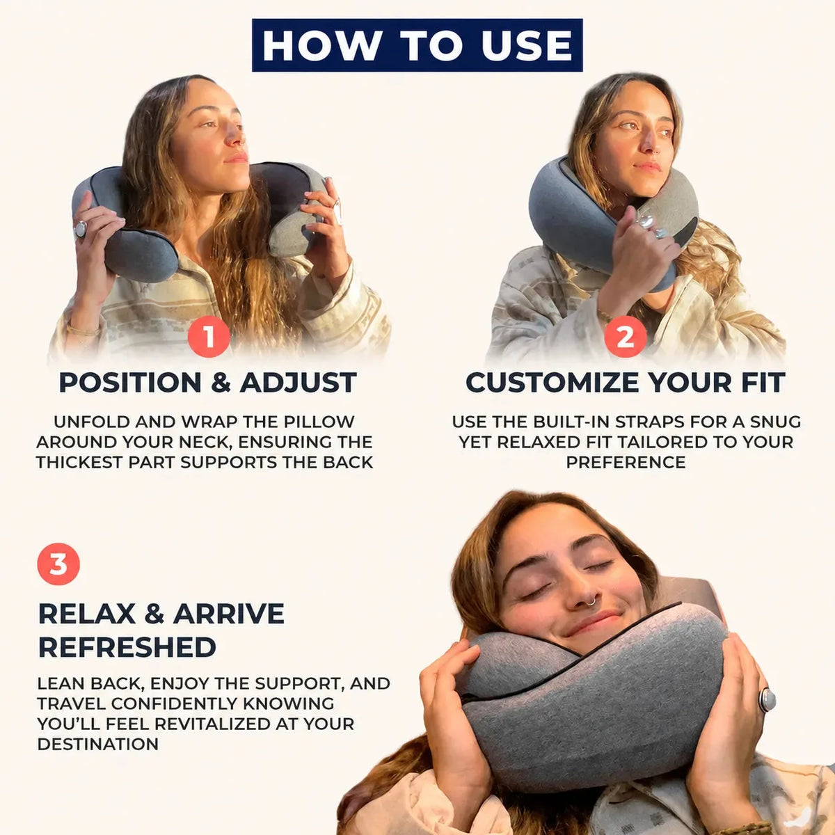 Ergonomic Travel Neck Pillow